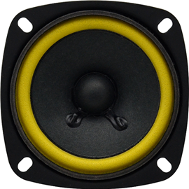 3英寸73mm方形全频多媒体扬声器6W 80hm